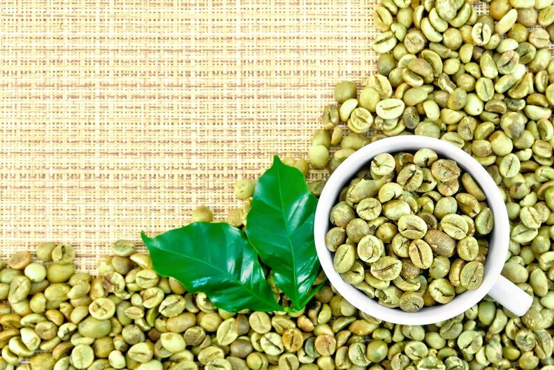 [fpdl.in]_frame-green-coffee-beans-with-leaves-cup-yellow-coarse-woven-fabric_423299-680_medium